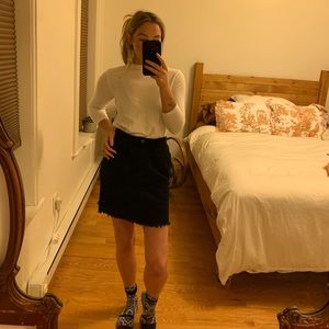 Vintage St Johns Bay black corduroy skirt